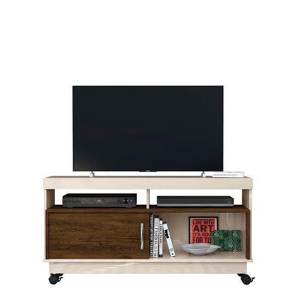 Imagem de Home Theater Artur para TV de até 50 polegadas - OFF WHITE / SAVANA - Madetec