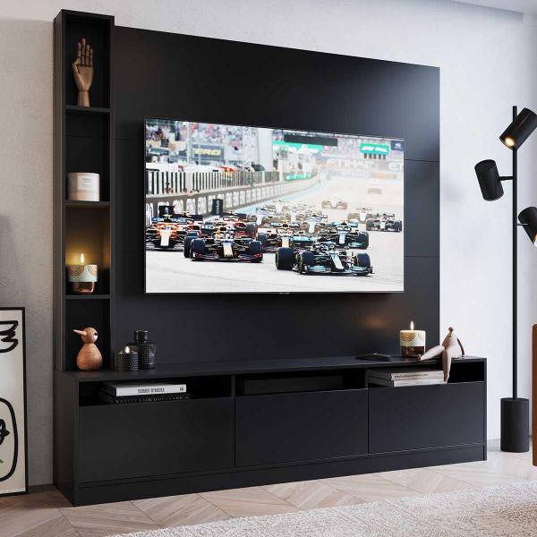 Imagem de Home Theater Com 3 Portas e 7 Nichos Para Sala e Tv 1,80 m