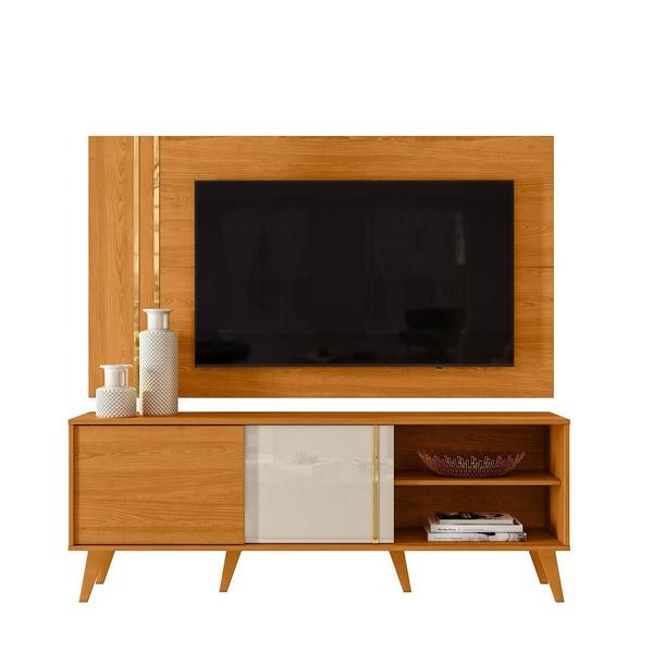 Imagem de Home Theater Cronos para TV de até 65 polegadas - Cinamomo / Off White - Madetec