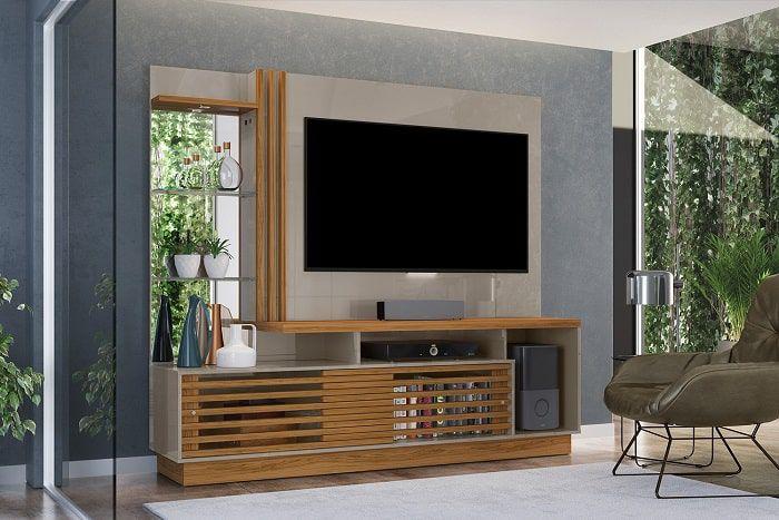 Imagem de Home Theater Frizz Plus para TV de até 60 polegadas - FENDI / NATURAL - Madetec