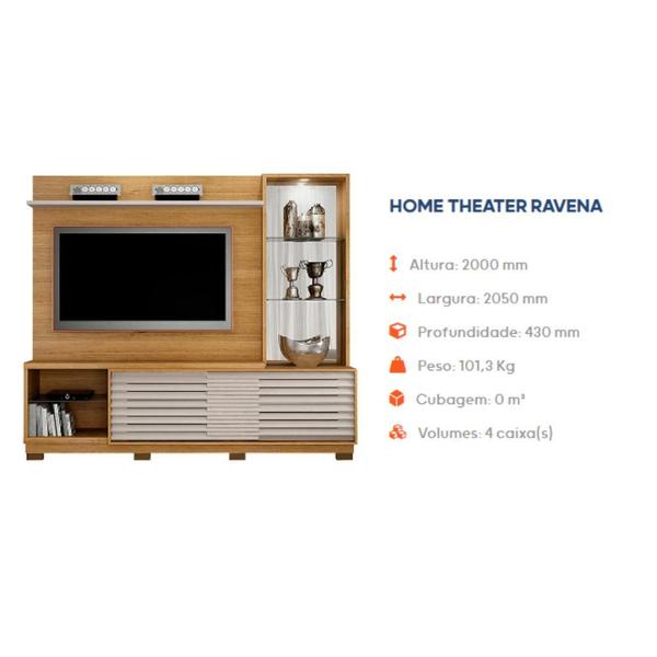 Imagem de Home Theater para TV até 65" Ravena Valdemóveis