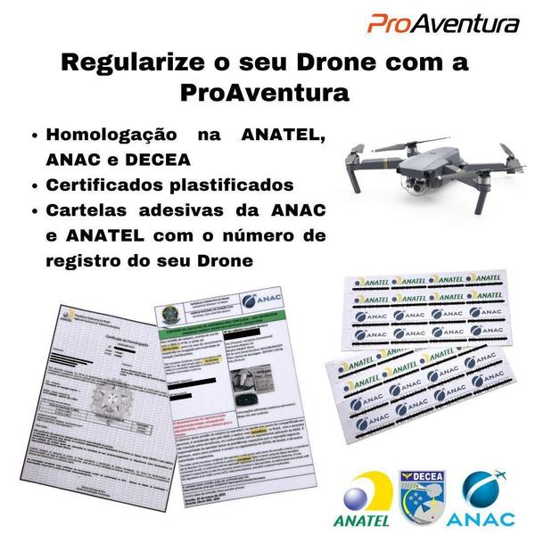 Imagem de Homologação Para Drone Anatel / Anac / Decea