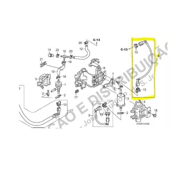 Imagem de Honda Cg150 Mangueira Alimentação Combustivel Novo