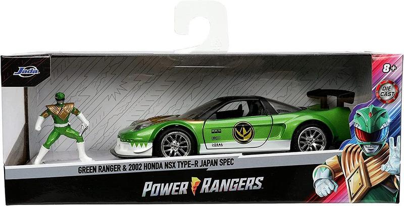 Imagem de Honda NSX 2002 C/Figura Power Ranger Verde Jada 1/32