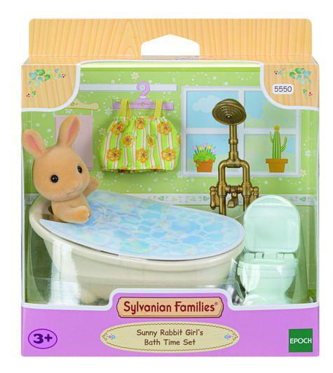 Imagem de Hora Do Banho Menina Coelho Raio De Sol Sylvanian Families 5550