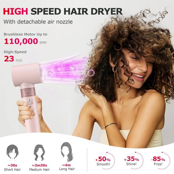 Imagem de Hot Air Styler MESCOMB 5 em 1 de alta velocidade com bolsa de viagem