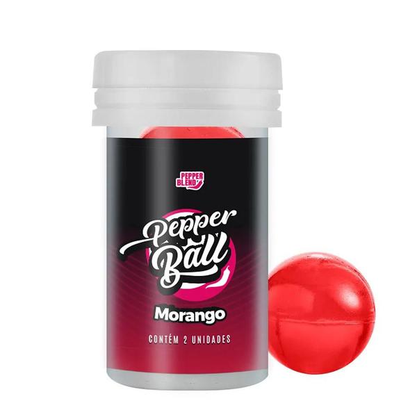 Hot Ball Bolinha Morango - C/ 2 Unidades - PEPPER BLEND Imagem de Hot Ball Bolinha Morango - C/ 2 Unidades