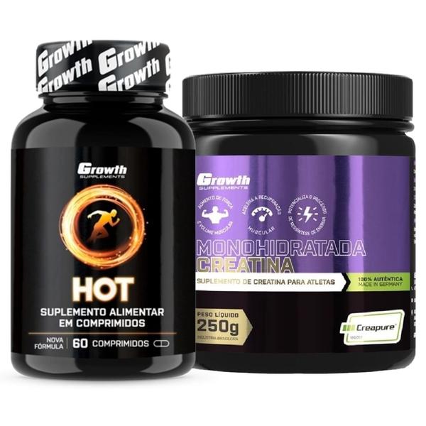 Imagem de Hot Termogênico 60 Caps + Creatina 250g Creapure Growth