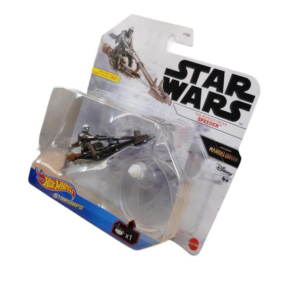 Imagem de Hot Wheels 2021 Star Wars Starships Mandalorian Speeder com Grogu