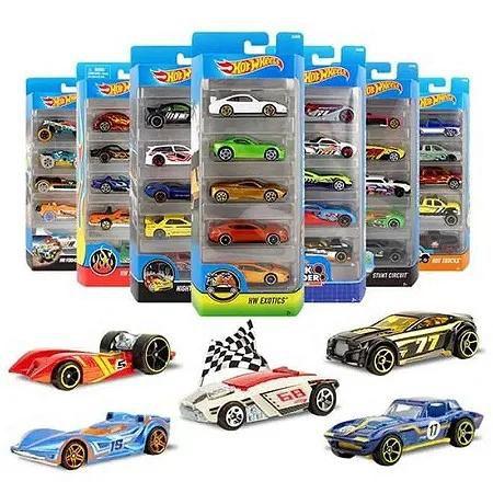 Imagem de hot wheels Carrinhos Hot Wheels Kit C/5 Carrinhos sortimento  Mattel 01806 2024