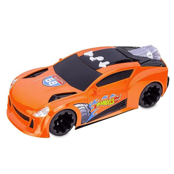 Imagem de Hot Wheels Carro Turbo com Luz e Som Laranja BR1431 - Multikids