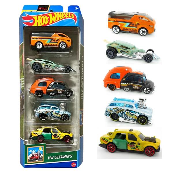 Imagem de Hot Wheels Cartela de Carrinhos com 5 Mattel - Escolha o Kit