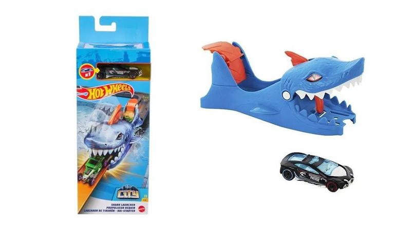 Imagem de Hot Wheels City Lançador Nemesis Tubarão Shark GVF41 MATTEL