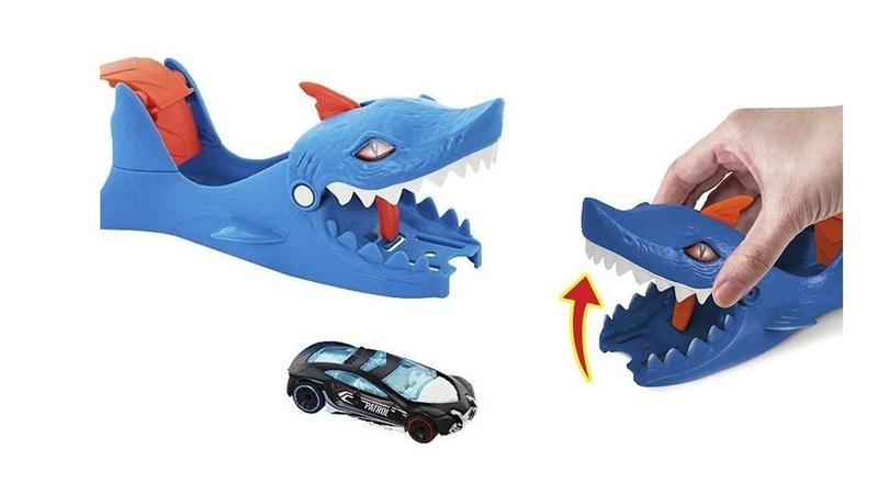 Imagem de Hot Wheels City Lançador Nemesis Tubarão Shark GVF41 MATTEL