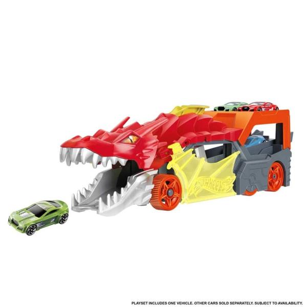 Hot Wheels City Lançador Reboque Do Dragão - Mattel Gtk42 Imagem de Hot Wheels City Lançador Reboque Do Dragão - Mattel Gtk42