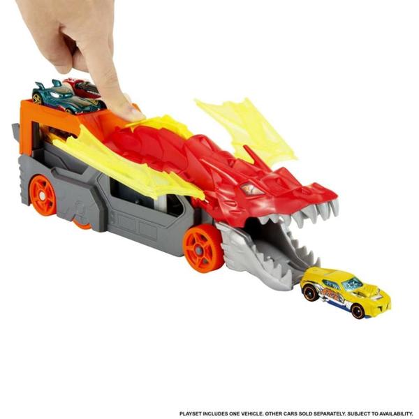 Hot Wheels City Lançador Reboque Do Dragão - Mattel Gtk42 Imagem de Hot Wheels City Lançador Reboque Do Dragão - Mattel Gtk42