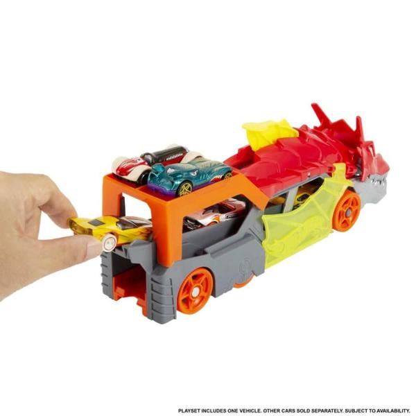 Hot Wheels City Lançador Reboque Do Dragão - Mattel Gtk42 Imagem de Hot Wheels City Lançador Reboque Do Dragão - Mattel Gtk42