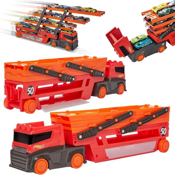 Imagem de Hot Wheels City Mega Caminhão Vermelho 50th GHR48