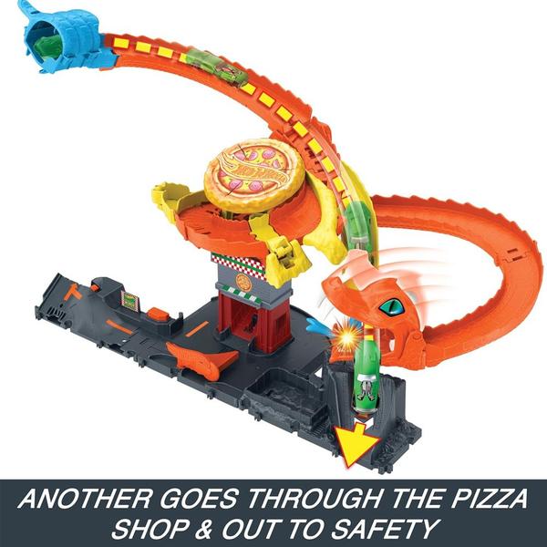 Hot Wheels City Pista Ataque Da Cobra A Pizzaria HNT81 Mattel Imagem de Hot Wheels City Pista Ataque Da Cobra A Pizzaria HNT81 Mattel