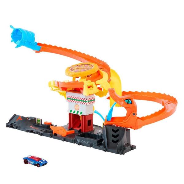 Imagem de Hot Wheels City Pista Ataque Da Cobra A Pizzaria Mattel