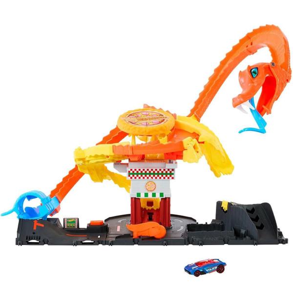 Imagem de Hot Wheels City Pista Ataque Da Cobra A Pizzaria Mattel