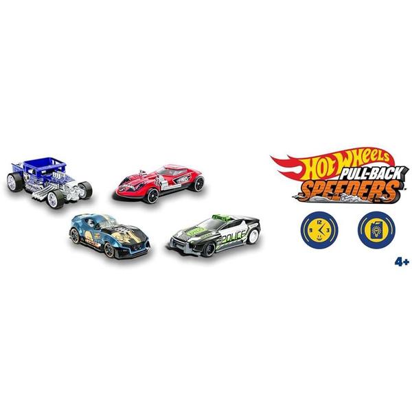 Imagem de Hot Wheels Colecionavel PULL-BACKS 2-PACK 1:43 (nao e Possivel Escolher Enviado de Forma Sortida)