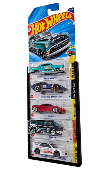 Imagem de Hot Wheels Expositor - Display Parede 5 Blisters Preto 2 Un