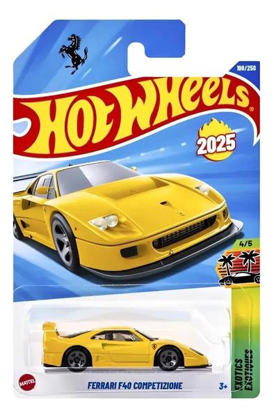 Hot Wheels Ferrari F40 Competizione Amarela 2025 C4982