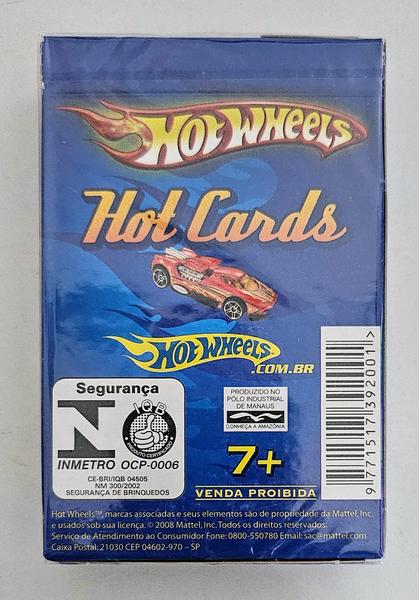 Imagem de Hot Wheels Jogo de Cartas - Hot Cards Baralho Coleção 2008 Azul