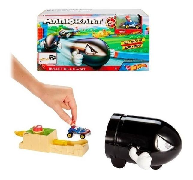 Imagem de Hot Wheels Lançador Mario Kart Bullet Bill Mattel