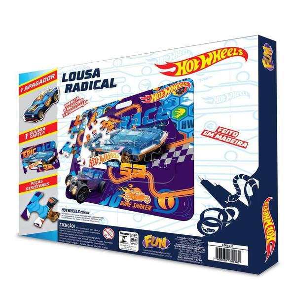 Imagem de Hot Wheels Lousa Radical Com Quebra-Cabeça - Fun Divirta-se