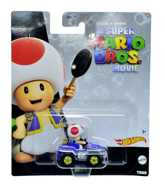 Imagem de Hot wheels mario bross movie kart - toad