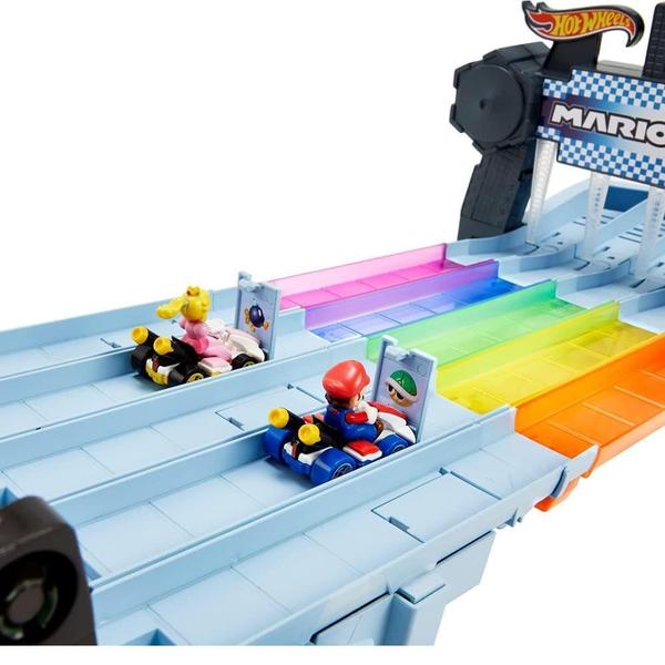 Imagem de Hot Wheels Mario Kart Pista Rainbow Road Track Set - Mattel