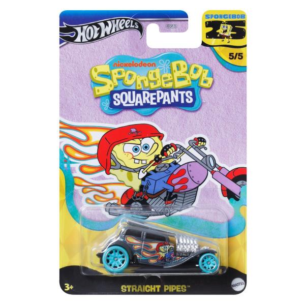 Imagem de Hot Wheels Mattel Bob Esponja 5/5 Straight Pipes