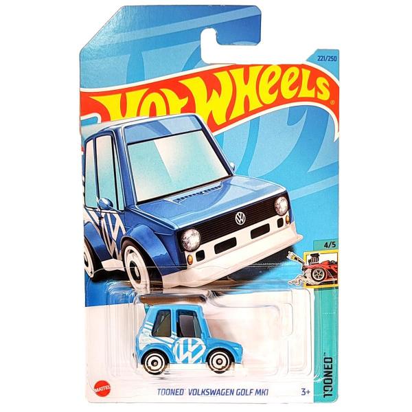 Imagem de Hot Wheels Mattel Tooned Volkswagen Golf MK1 T-Hunt 221/250 (Lote N - 2023)