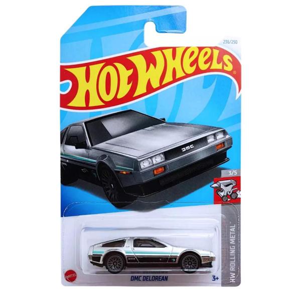 Imagem de Hot Wheels Miniatura Carrinho DMC Delorean T-Hunt Raro 1/64