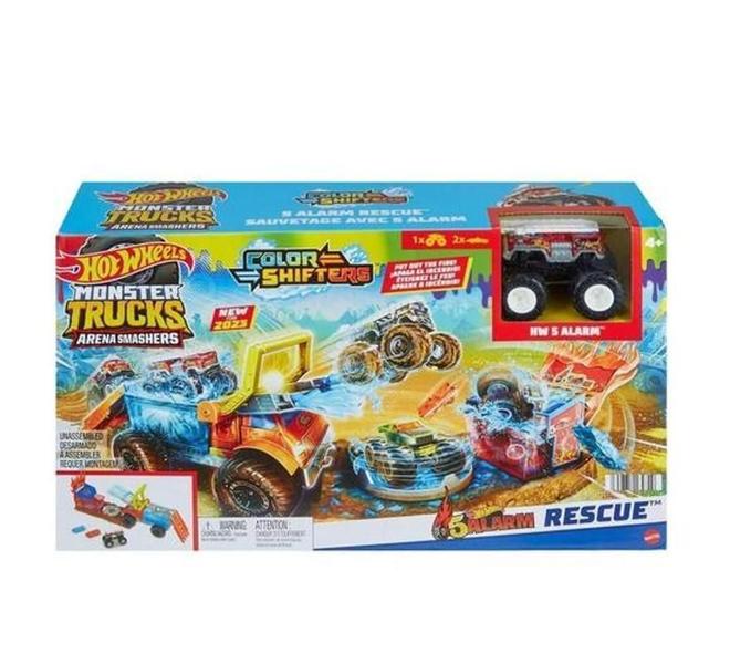 Imagem de Hot Wheels Monster Trucks Color Shifters 5 Alarm Mattel