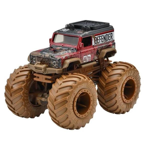 Imagem de Hot Wheels Monster Trucks  Land Rover Defender VS Town Hauler HWN65 - Mattel (41188)