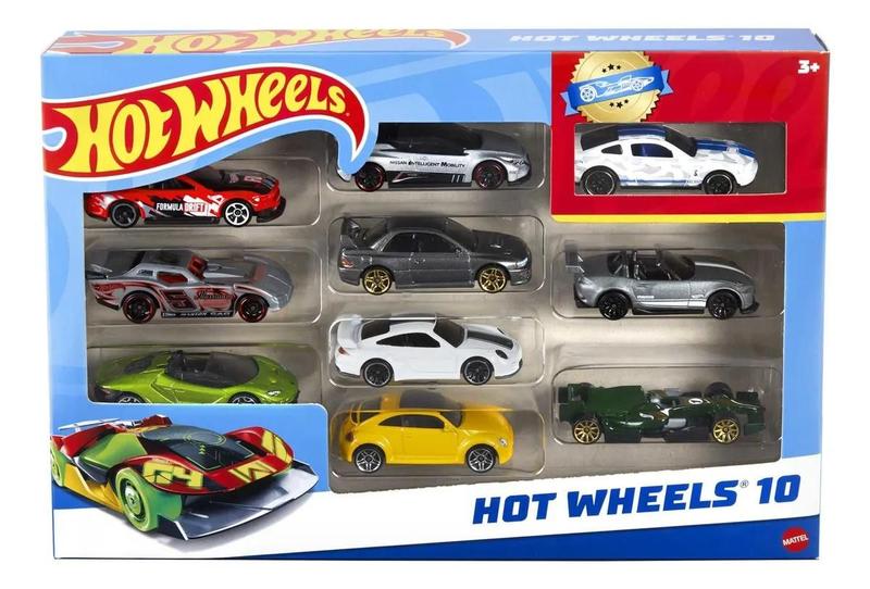Hot Wheels Originais Pack 10 Carrinhos Sortidos 54886 Mattel