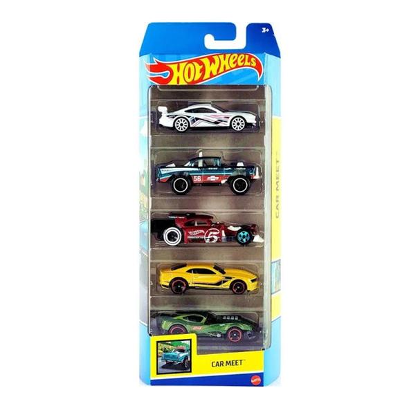 Imagem de Hot Wheels Pack com 5 Carrinhos Car Meet HLY78 - Mattel (40953)