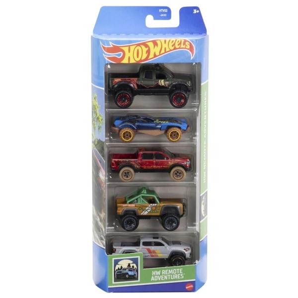 Imagem de Hot Wheels Pacote 5 Carros HW Remote Adventures - Mattel