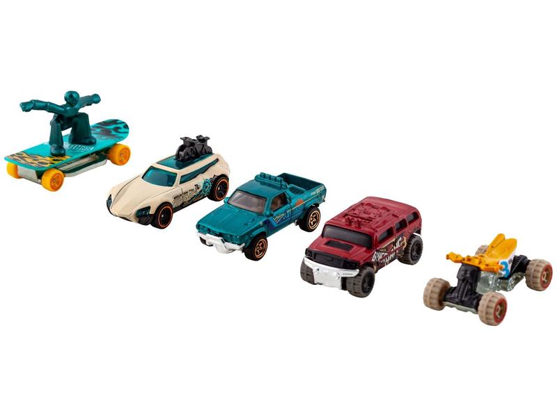 Hot wheels pacote com 5 carros escala 1:64 sortido