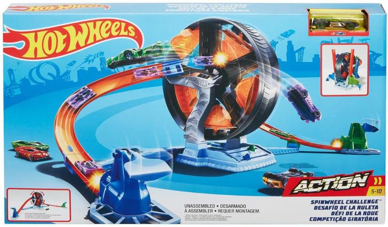 Imagem de Hot Wheels Pista Action Competição Giratória - Mattel Gjm77