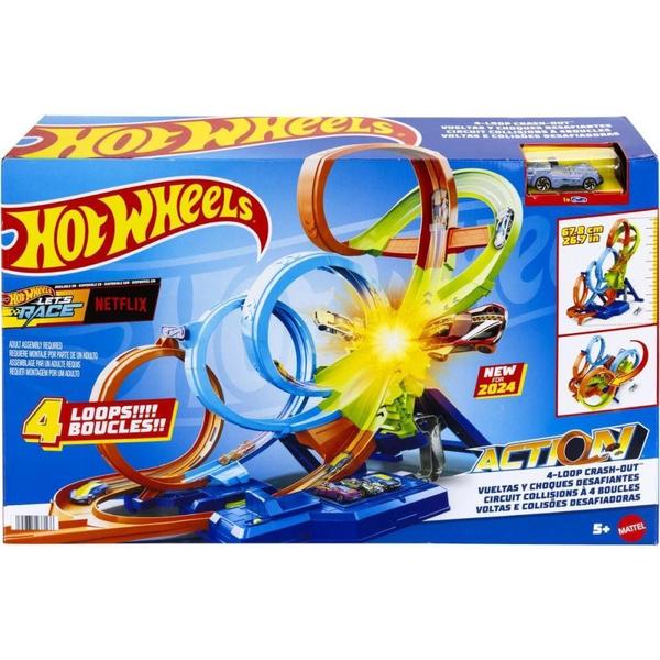 Imagem de Hot Wheels Pista Action Voltas e Colisões Desafiadoras