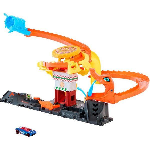 Imagem de Hot Wheels Pista CITY Ataque de Cobra VS Pizzaria Mattel HTN81