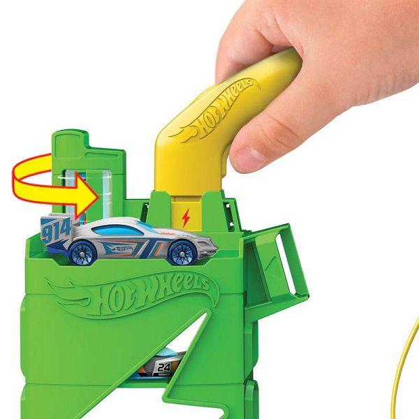 Hot Wheels Pista CITY Conjunto Posto de Recarga - Mattel HTN79 Imagem de Hot Wheels Pista CITY Conjunto Posto de Recarga - Mattel HTN79