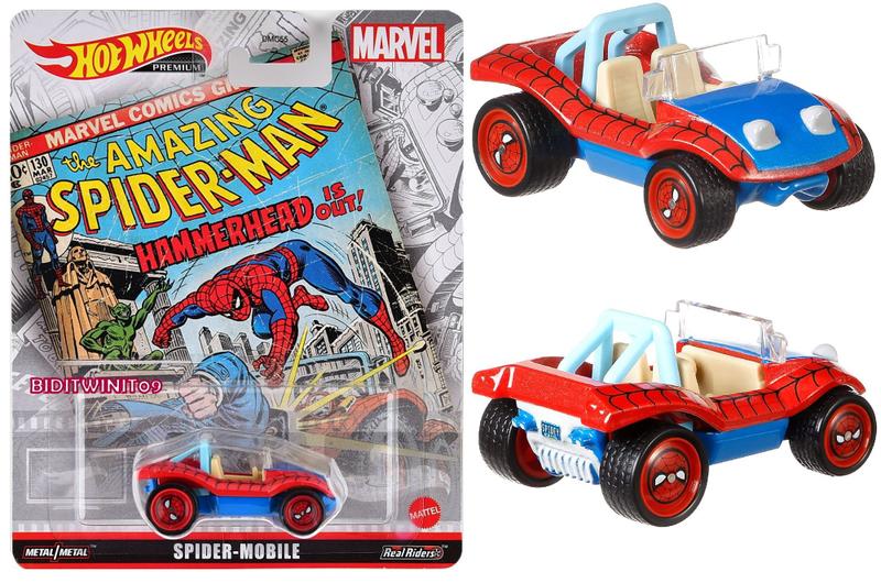 Imagem de Hot Wheels Premium Bugre Spider Mobile Carro Homem Aranha