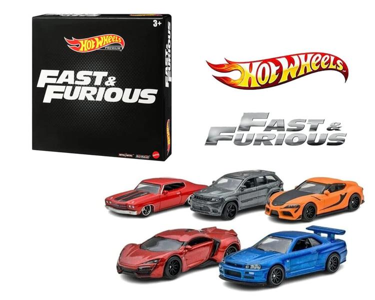 Imagem de Hot Wheels Premium Cars Fast & Furious Premium Bundle, Gif