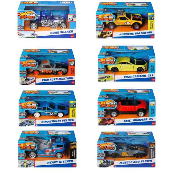 Imagem de Hot Wheels Pull-Back Speeders Carrinhos c/ Fricção 1/43