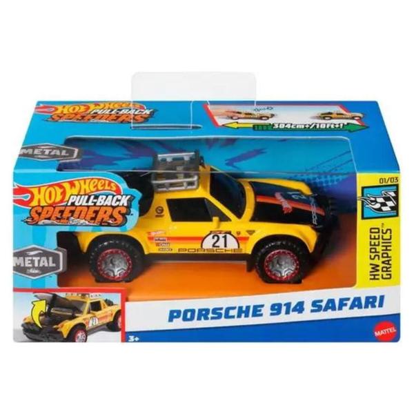 Imagem de Hot Wheels Pull-Back Speeders Carrinhos c/ Fricção 1/43